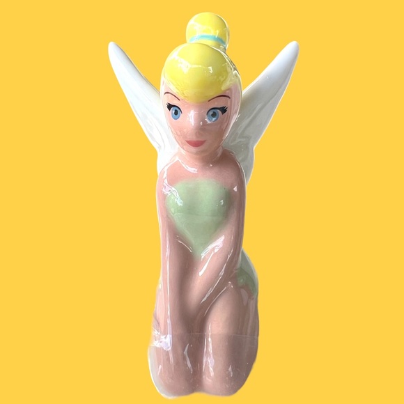 Rae Dunn Disney Tinker Bell - Faith Trust & Pixie Dust Mug With Topper. NWT. - Picture 6 of 6
